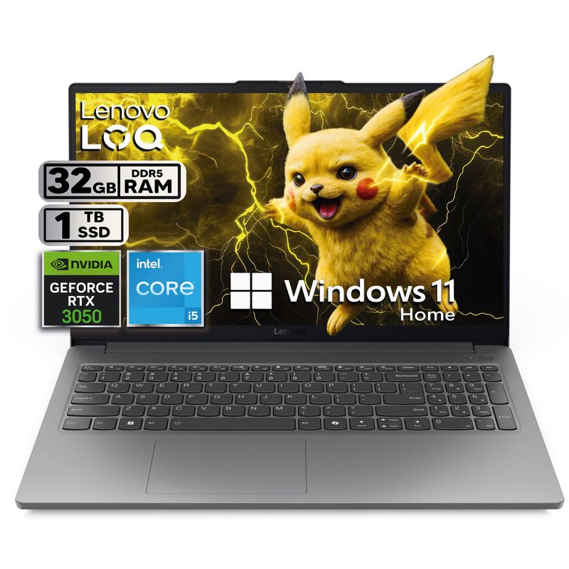 LENOVO - Portátil Lenovo Gamer LOQ Intel Core i5-12450HX RTX 3050 32GB RAM 1TB SSD 15.6” FHD