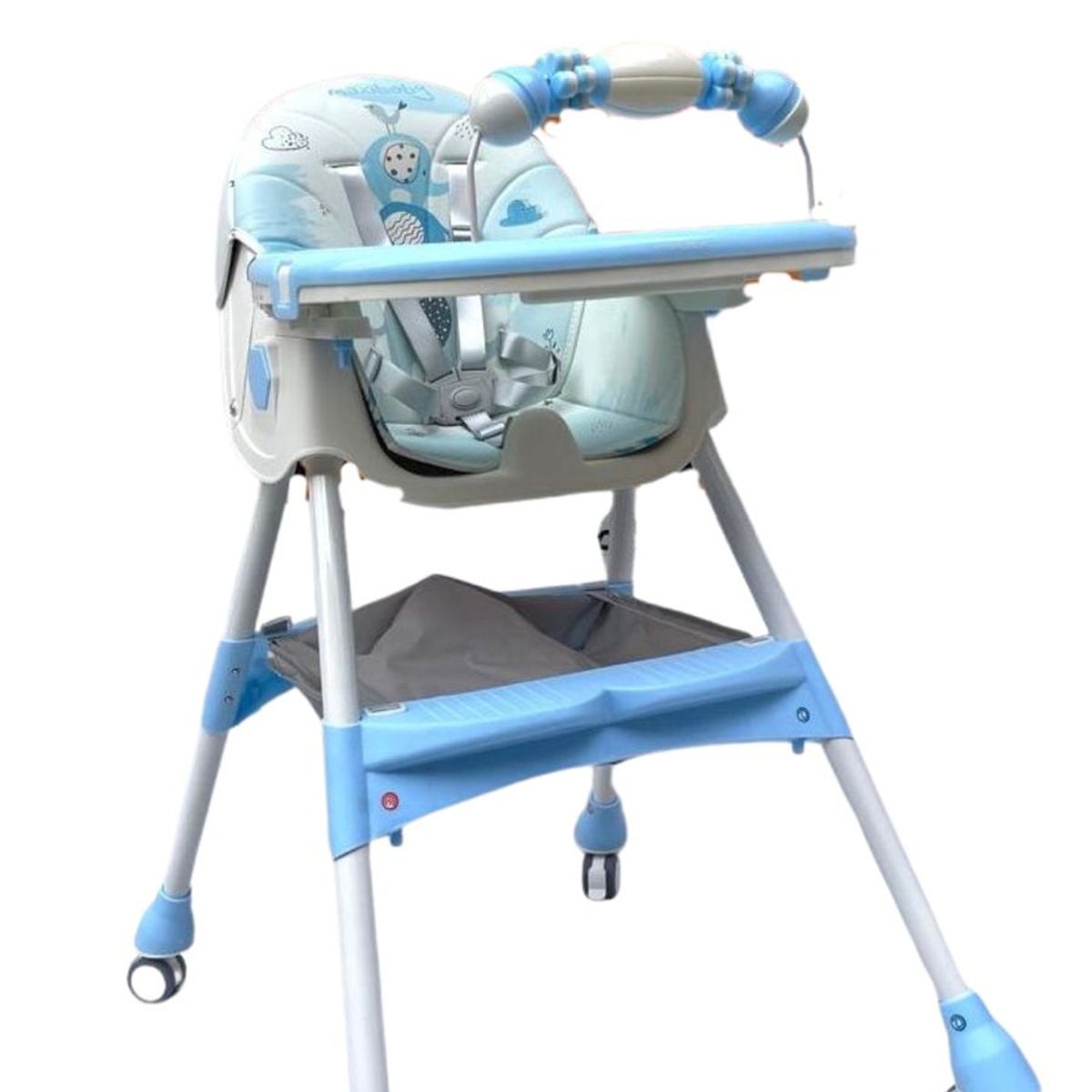 GENERICO - Silla Comedor Multifuncional Plegable Y Reclinable Azul