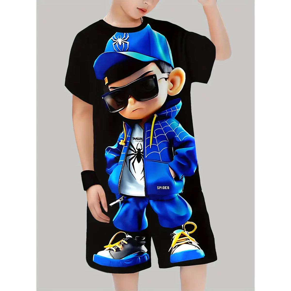 ABC - Conjunto Sudadera Pantaloneta Sublimada Niño