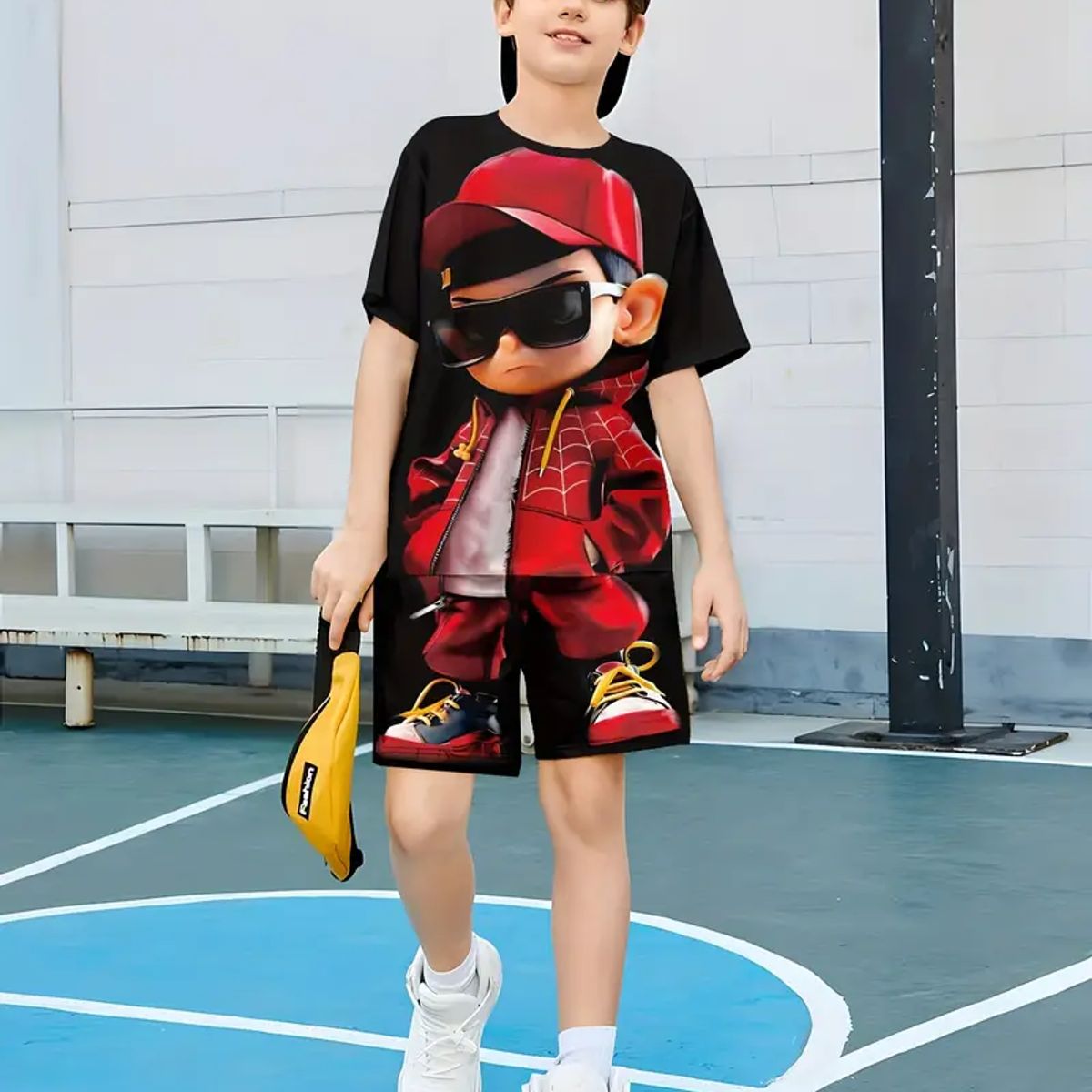 ABC - Conjunto Sudadera Pantaloneta Sublimada Niño