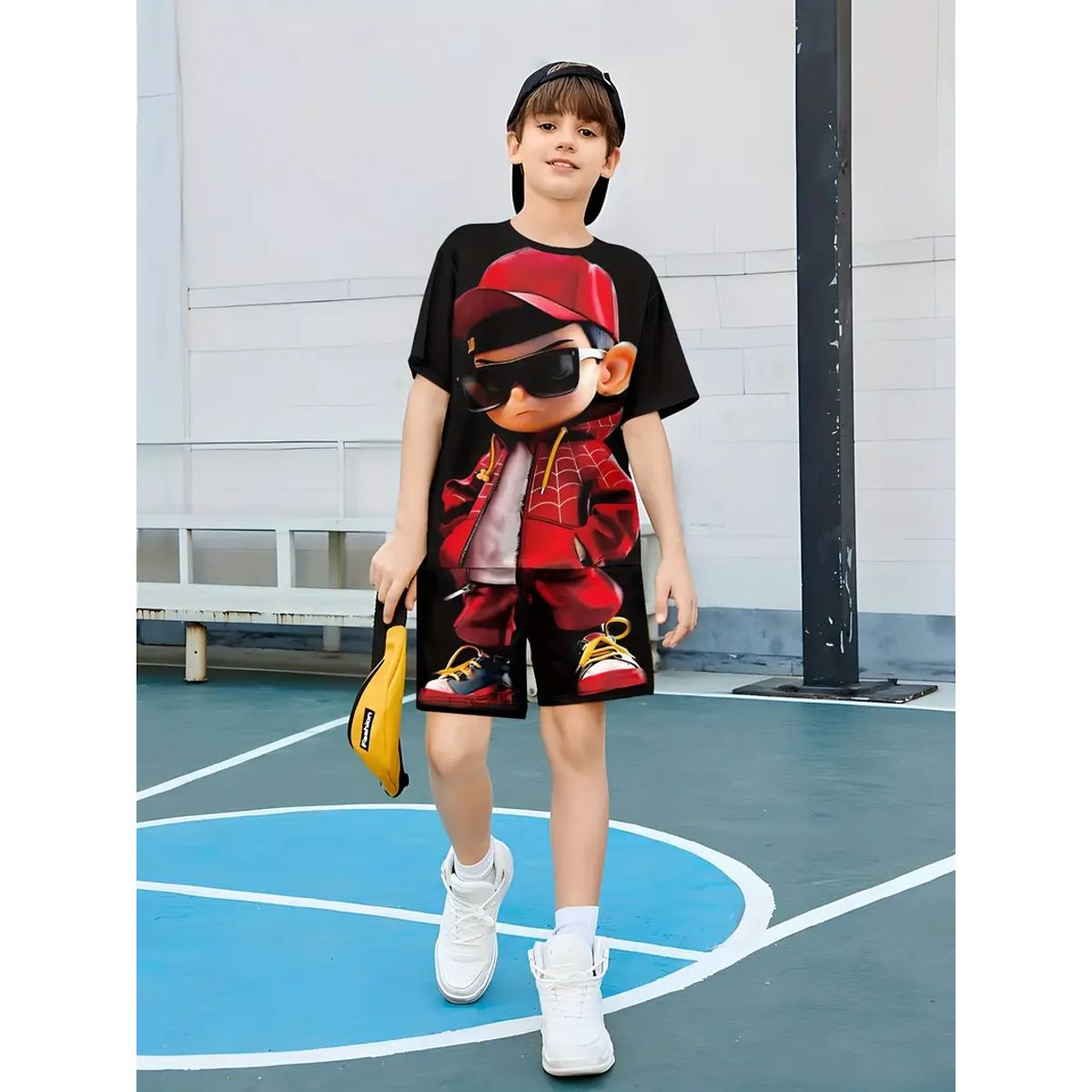 ABC - Conjunto Sudadera Pantaloneta Sublimada Niño