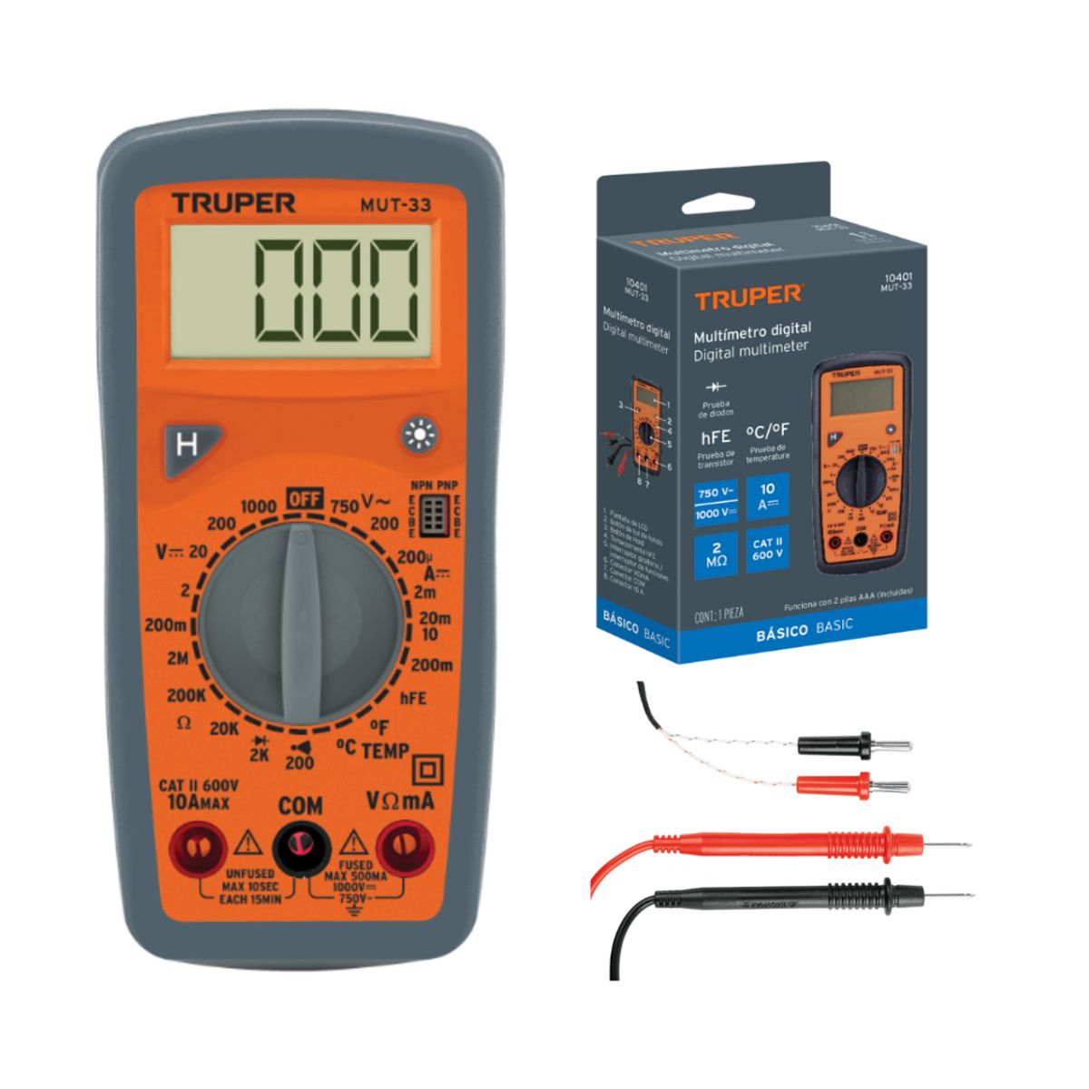 TRUPER - Multímetro digital junior 10401