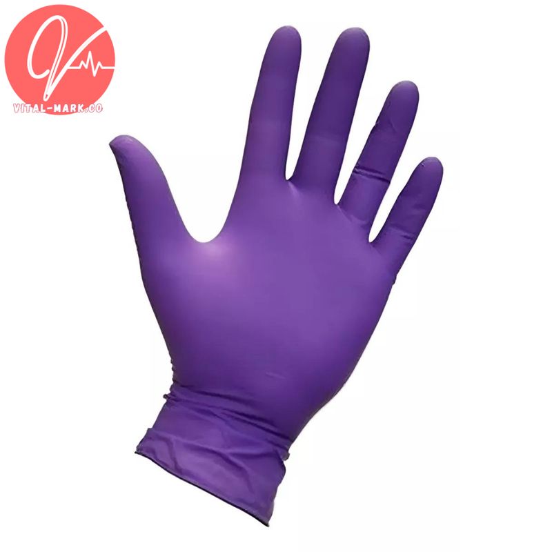 GENERICO - Guantes Nitrilo Color Morados Talla L Caja x100 und