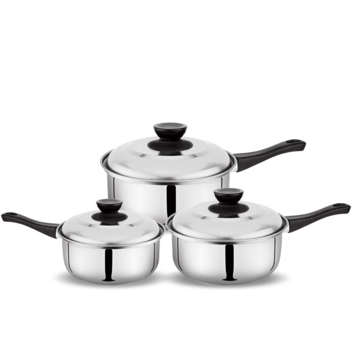 TRIPLE CLEAN - Set de 3 ollas pequeñas tipo picnic