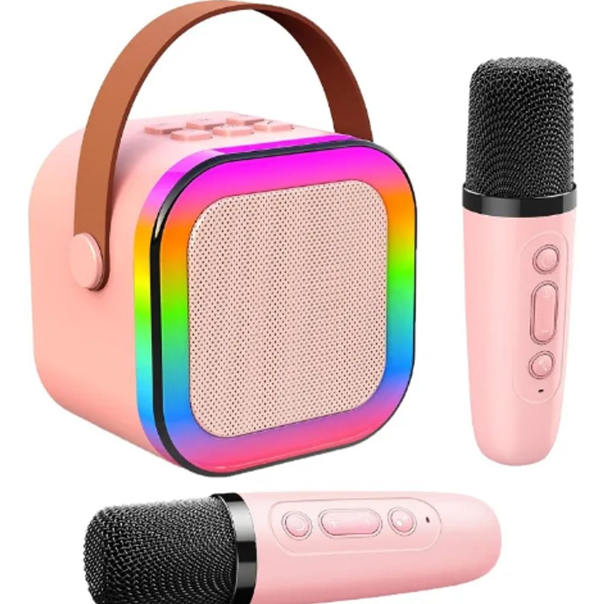 GENERICO - Parlante Mini karaoke doble micrófono