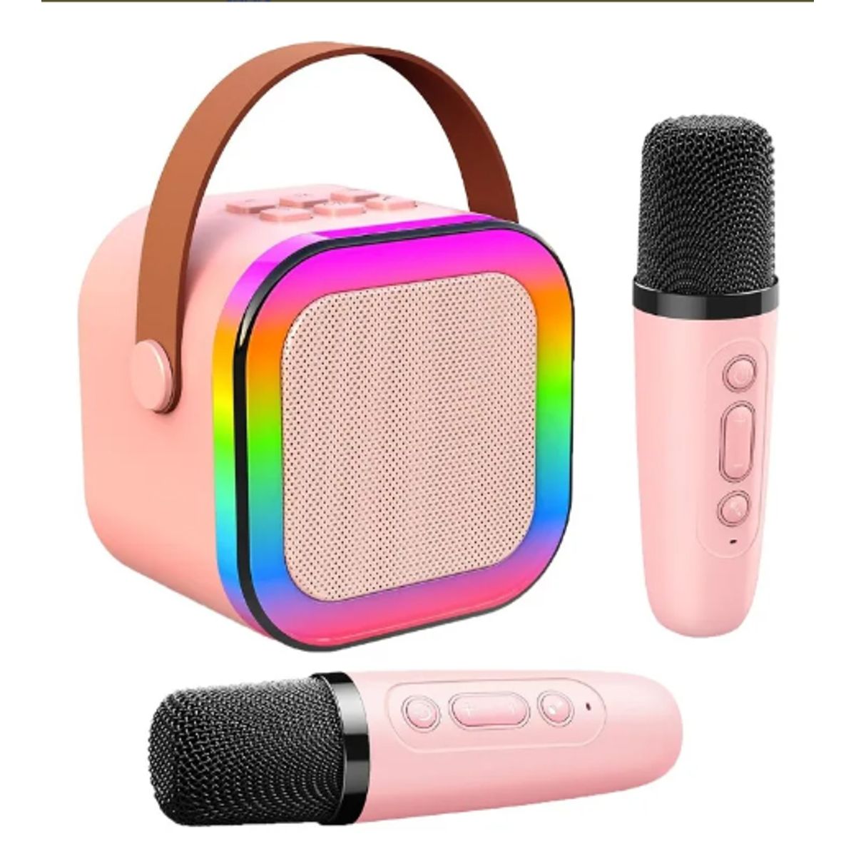 GENERICO - Parlante Mini karaoke doble micrófono