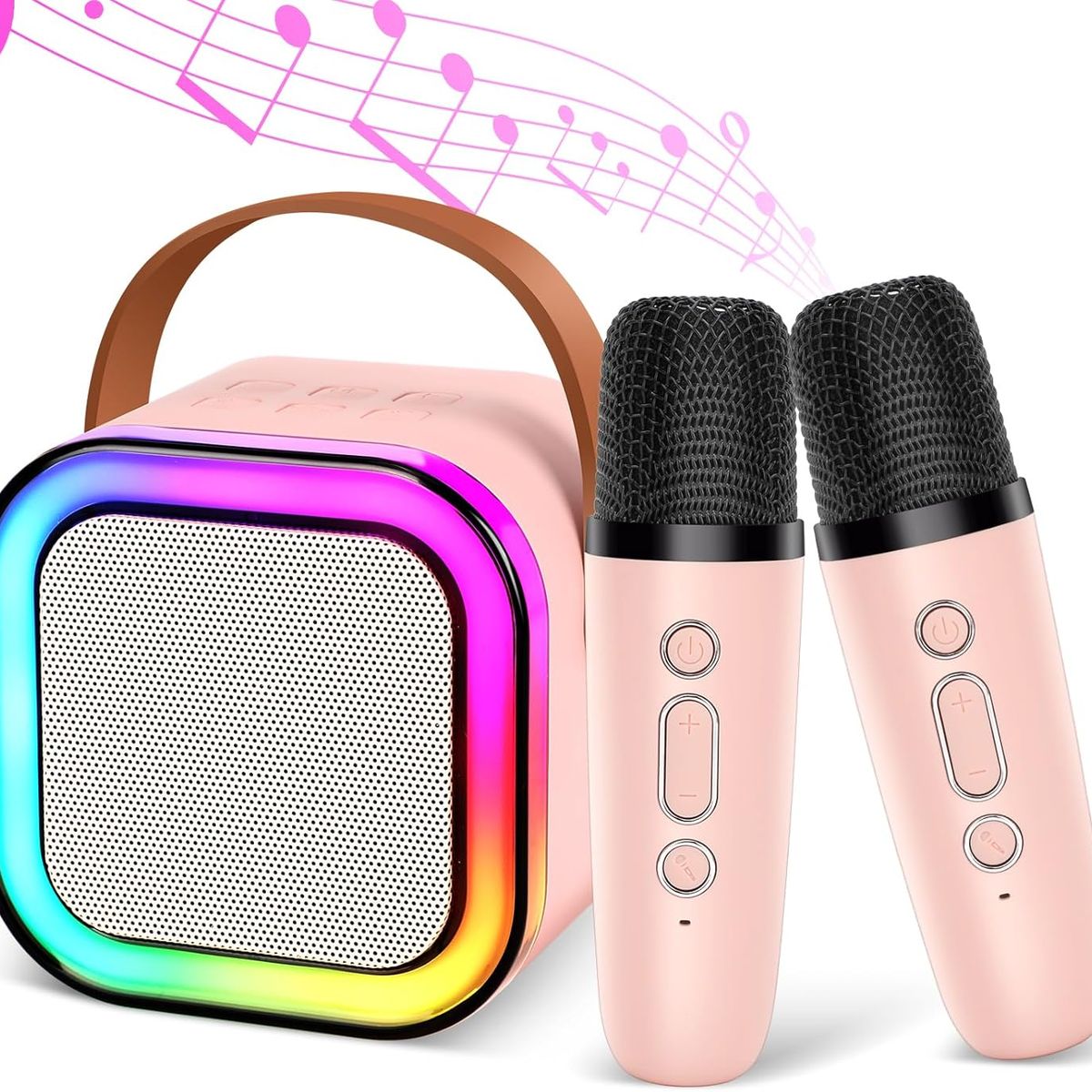 GENERICO - Parlante Mini karaoke doble micrófono