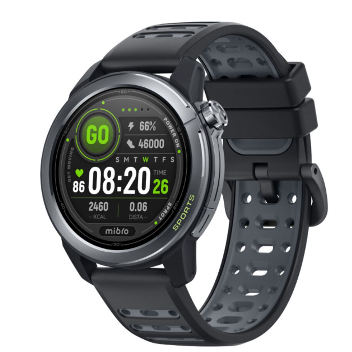 MIBRO - Reloj Inteligente Mibro GS Active 2 - Negro Doble Correa