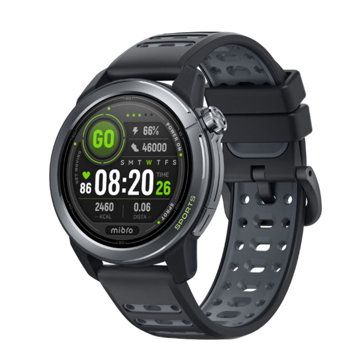 MIBRO - Reloj Inteligente Mibro GS Active 2 - Negro Doble Correa