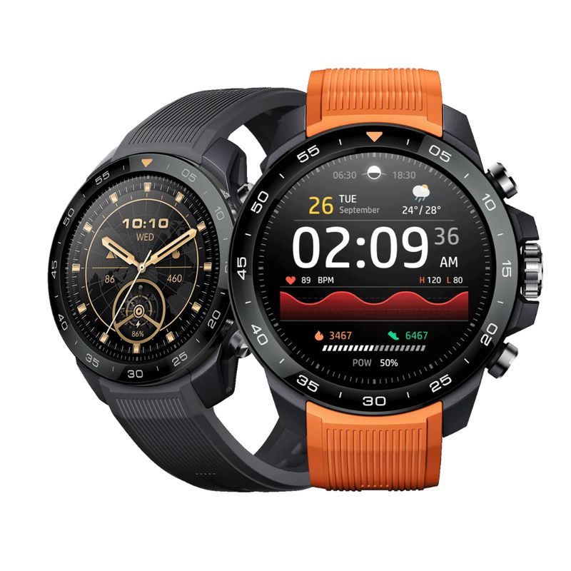 MIBRO - Reloj Inteligente Mibro GS Explorer S - Negro Doble Correa
