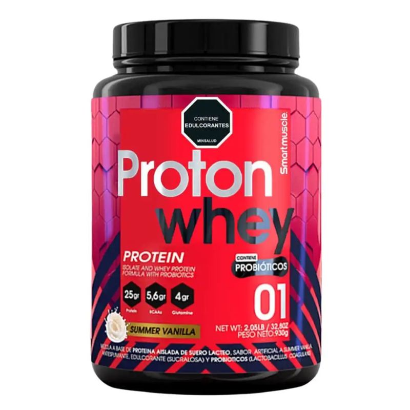 SMARTMUSCLE - Proton Whey 2L  Proteína Whey con Probióticos VAINILLA ENVIO RAPIDO