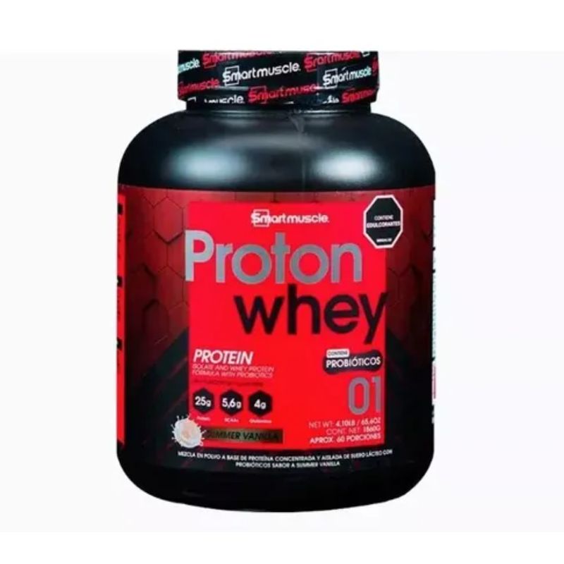 SMARTMUSCLE - Proton Whey 4L  Proteína Whey con Probióticos VAINILLA ENVIO RAPIDO
