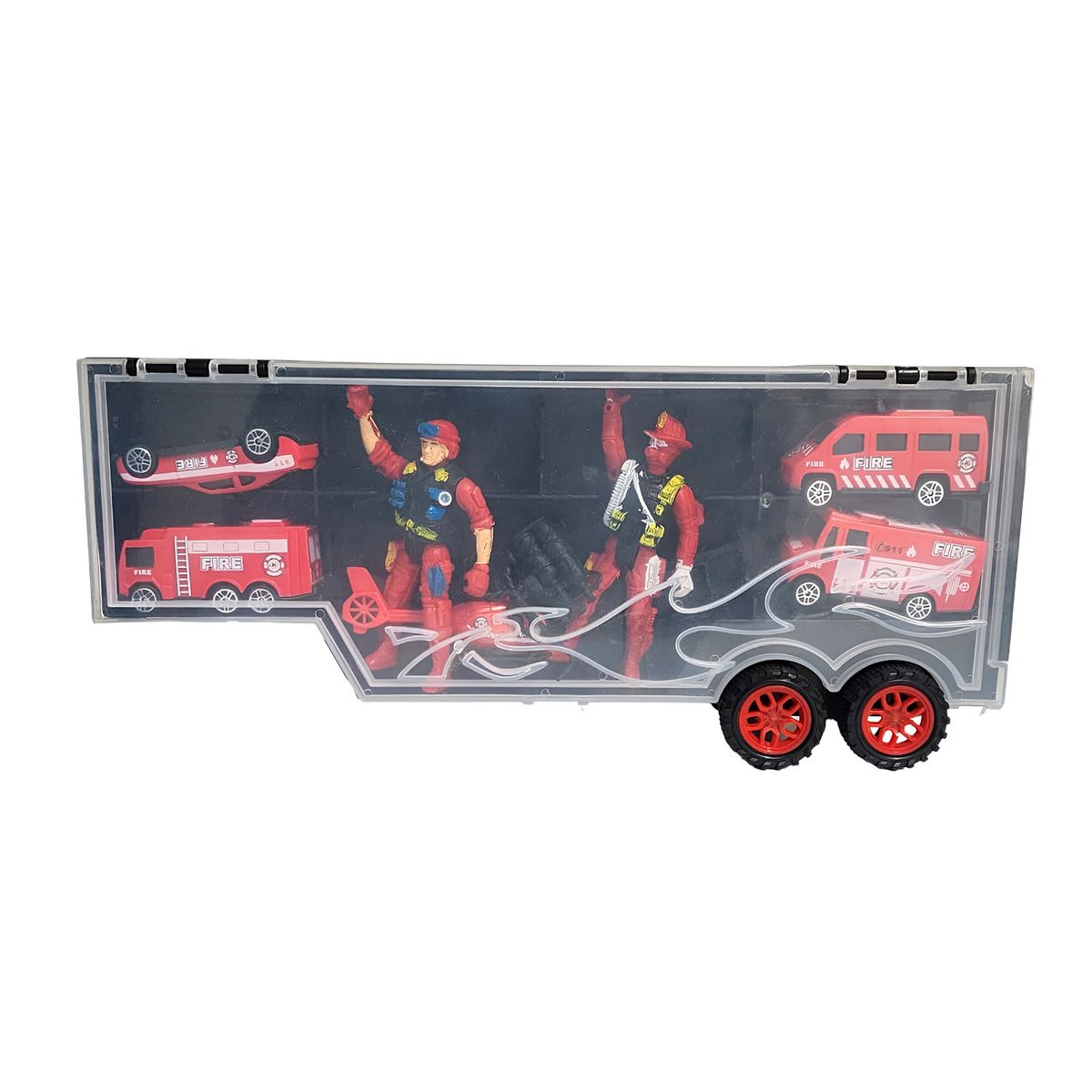 GENERICO - Tractomula Camion Transporte Carros Bomberos Personajes