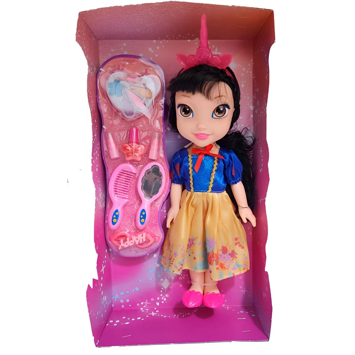 GENERICO - Muñeca Princesa Corona Vestido Accesorios Belleza