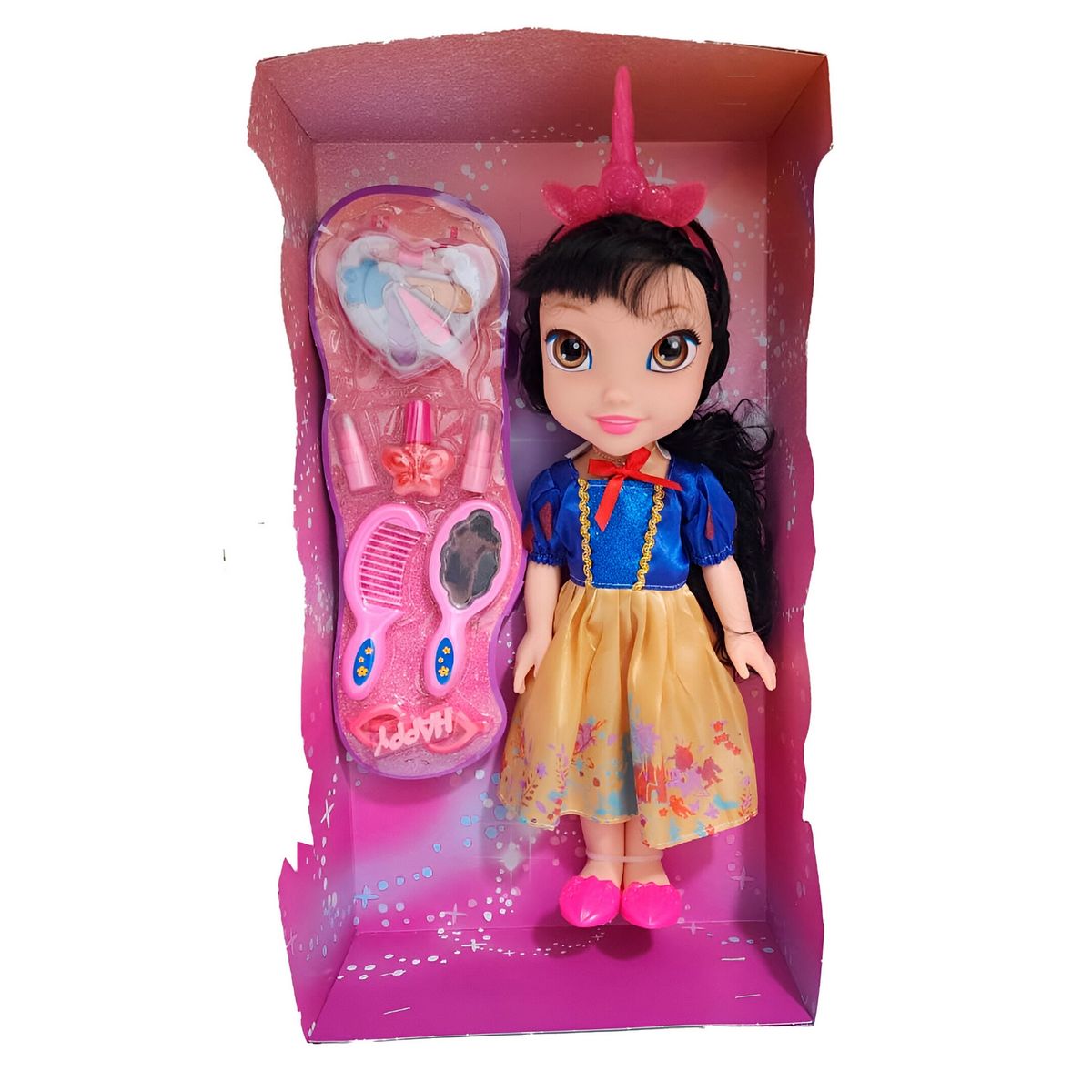 GENERICO - Muñeca Princesa Corona Vestido Accesorios Belleza