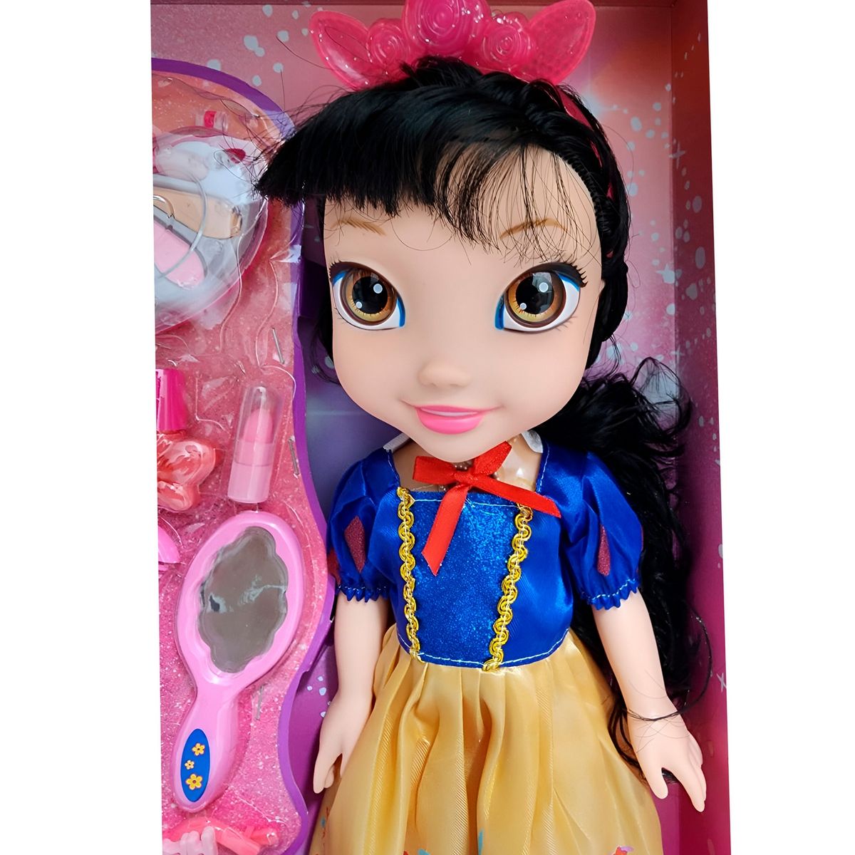 GENERICO - Muñeca Princesa Corona Vestido Accesorios Belleza