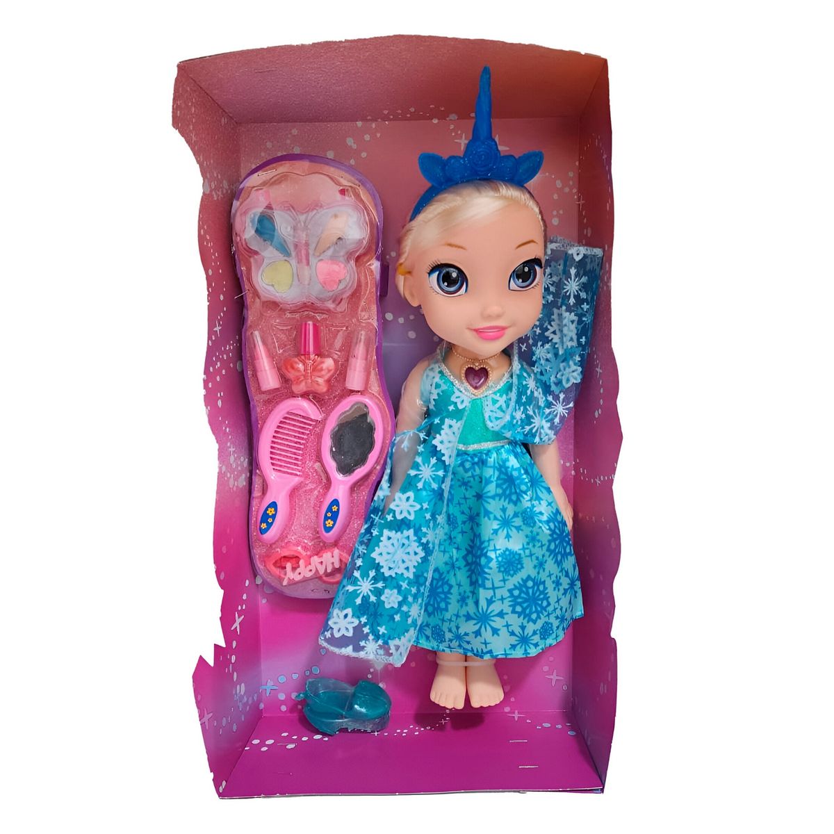 GENERICO - Muñeca Princesa Corona Vestido Accesorios Belleza