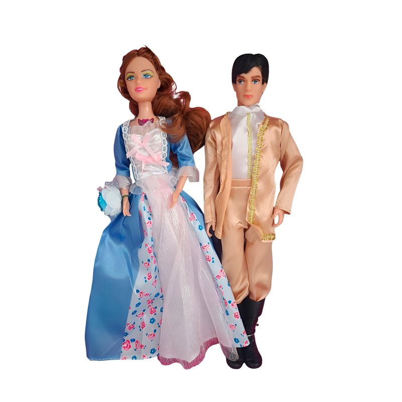 GENERICO - Muñeca Princesa Muñeco Principe Vestido Elegante Juguete