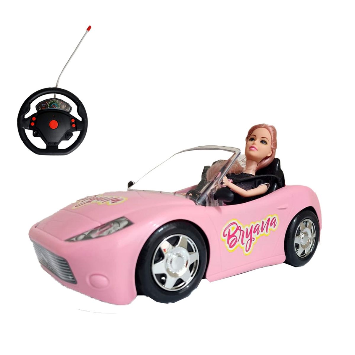 GENERICO - Carro Deportivo Muñeca Recargable Control Remoto Niña Bryana