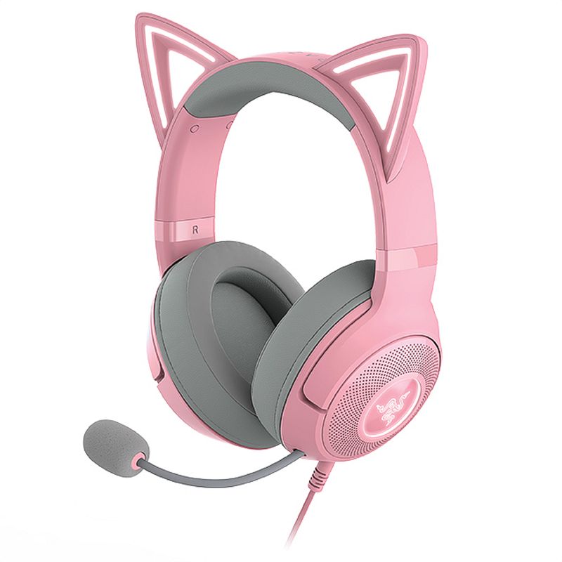 RAZER - Diadema Gamer Inalámbrica Bt 5,2 Ghz Razer Kraken Kitty V2 Rosa