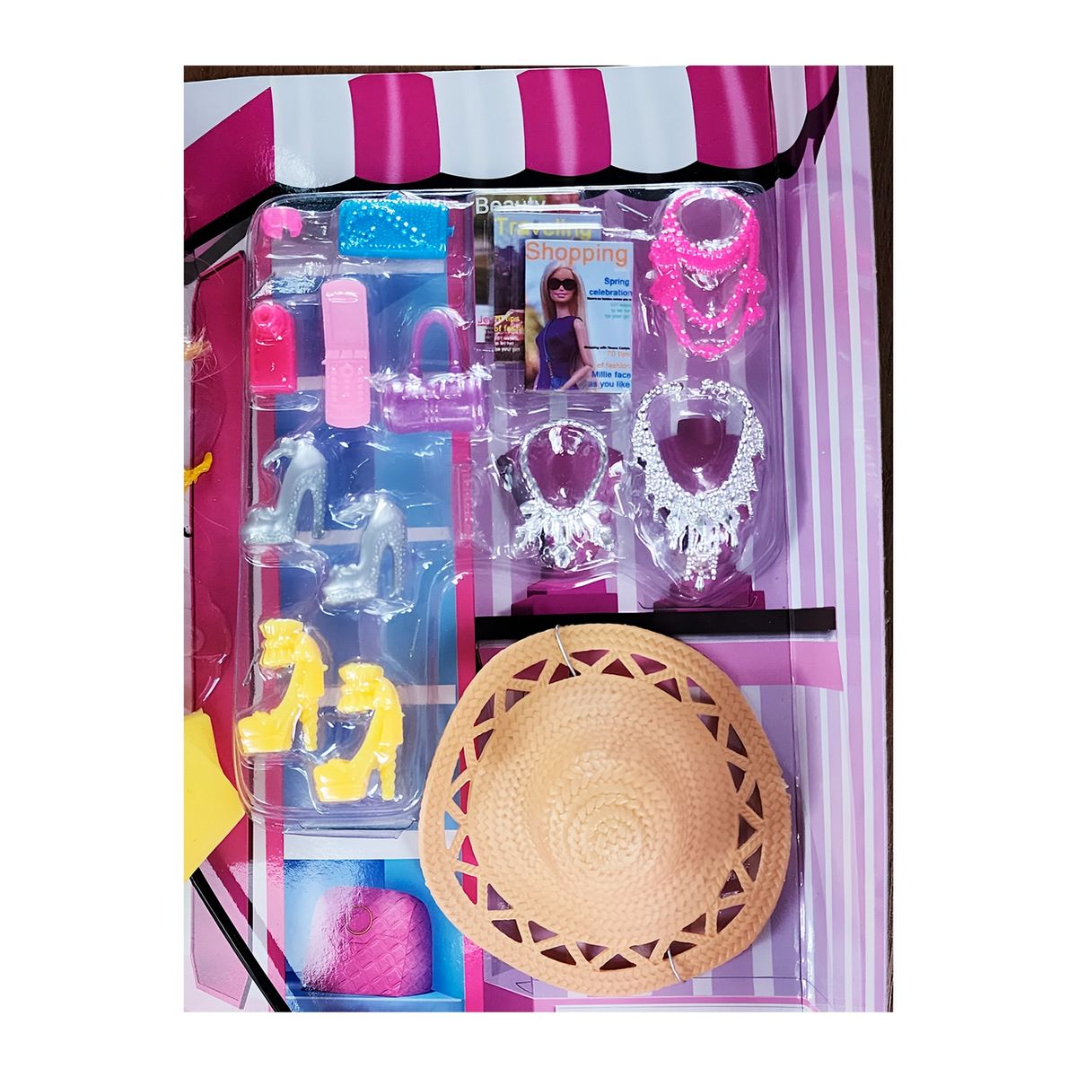 GENERICO - Muñeca Vestido Accesorios Belleza Traveling Juguete Niñas