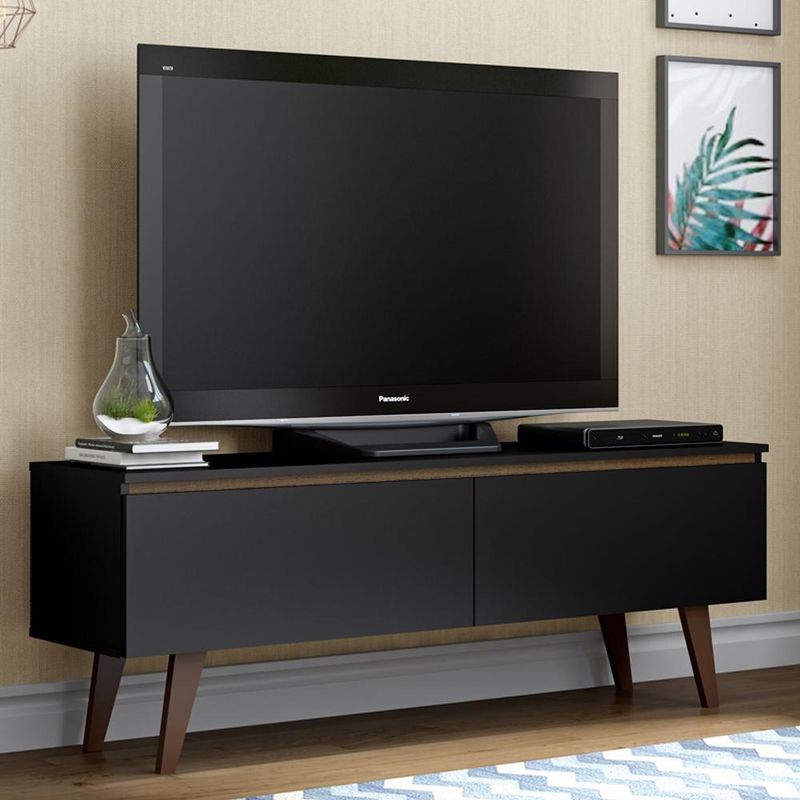 MADESA - Mesa para TV Le Mans Hasta 55 Pulgadas Negro