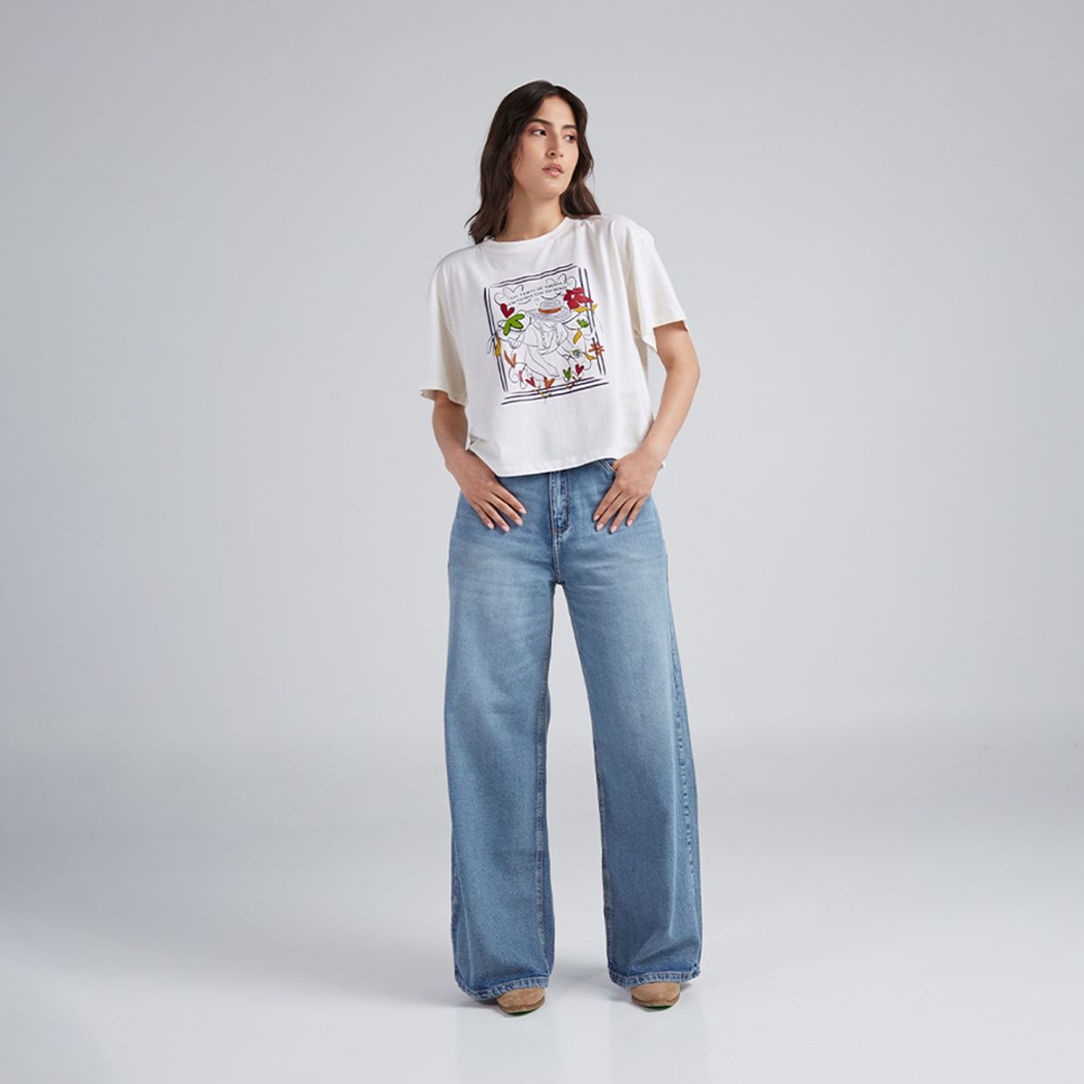 JULIANA SANCHEZ - Camiseta Cosecha de sueños - Marfil