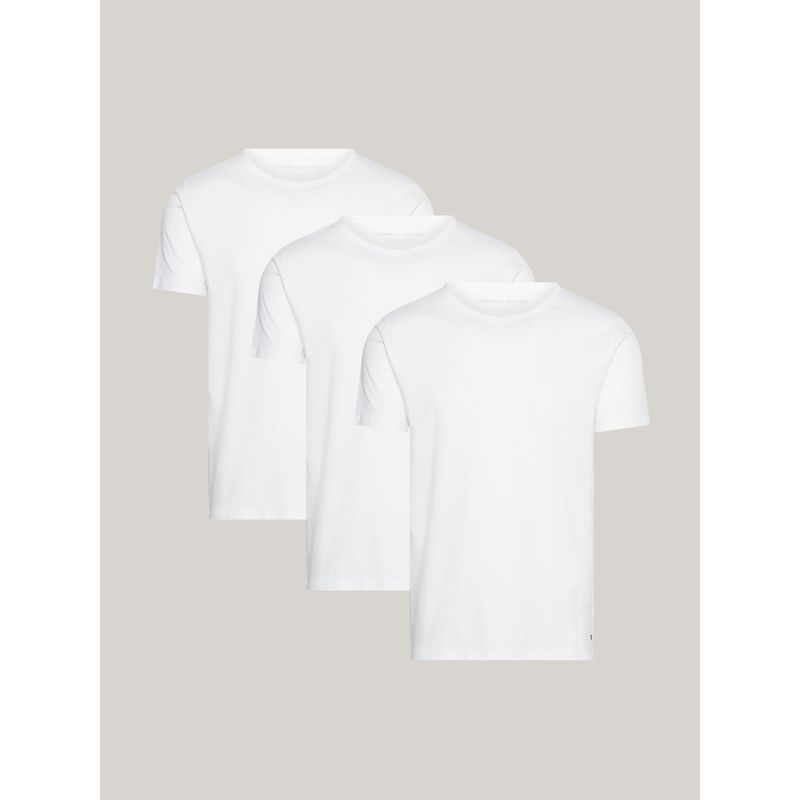TOMMY HILFIGER - Paquete blanco de 3 Camisetas con logo Tommy Hilfiger