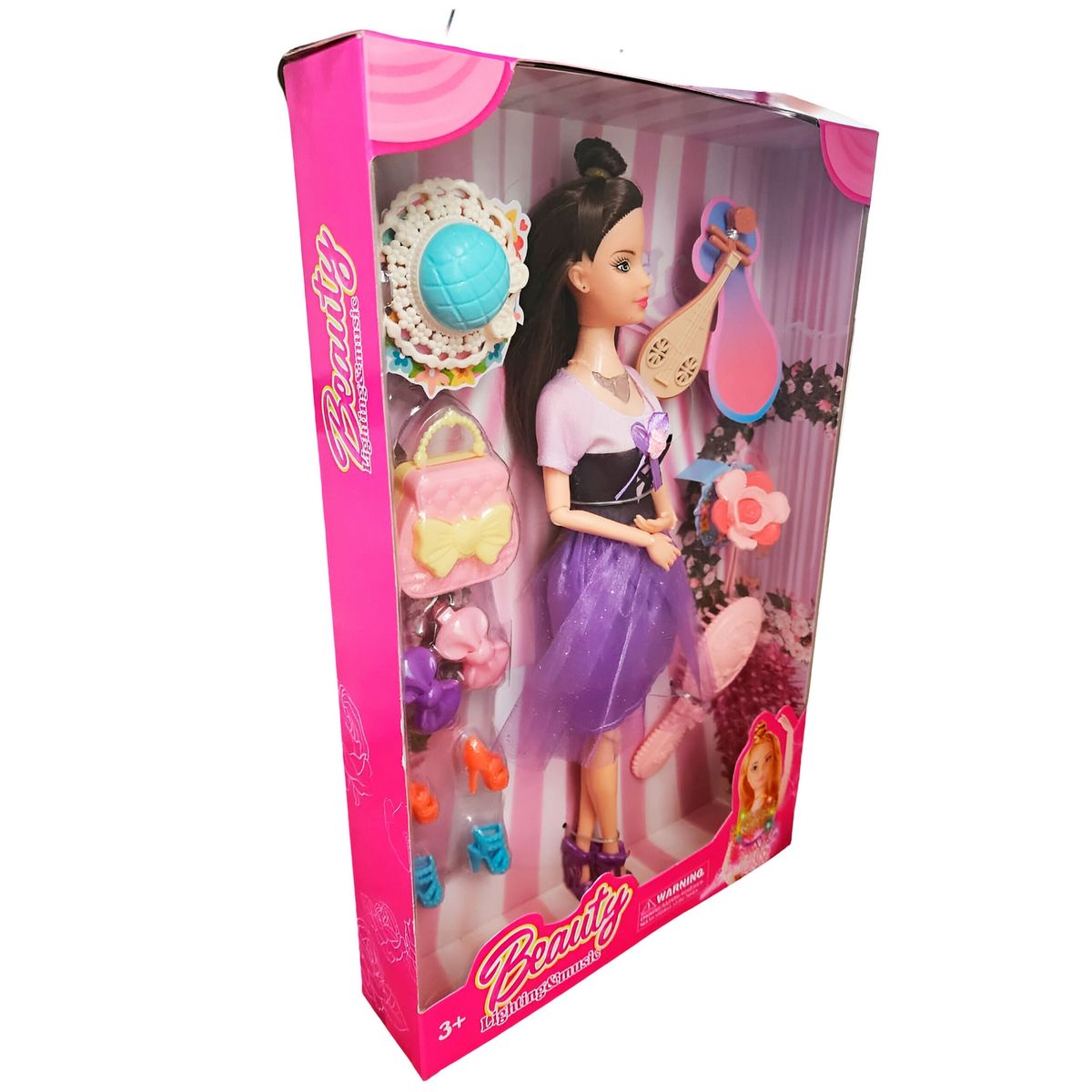 GENERICO - Muñeca Vestido Accesorios Belleza Violin Juguete Niñas