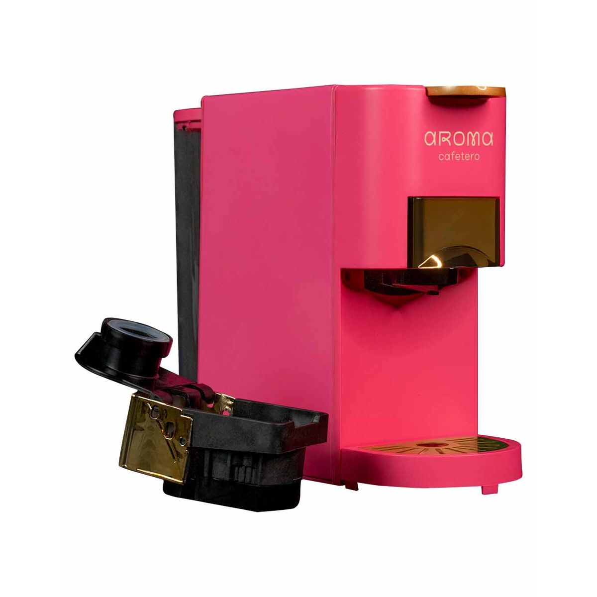 AROMA CAFETERO - Máquina de café expresso con Café Molido y cápsulas CMH-8S