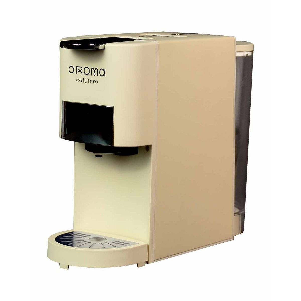 AROMA CAFETERO - Máquina de café expresso con Café Molido y cápsulas CMH-8S Beige