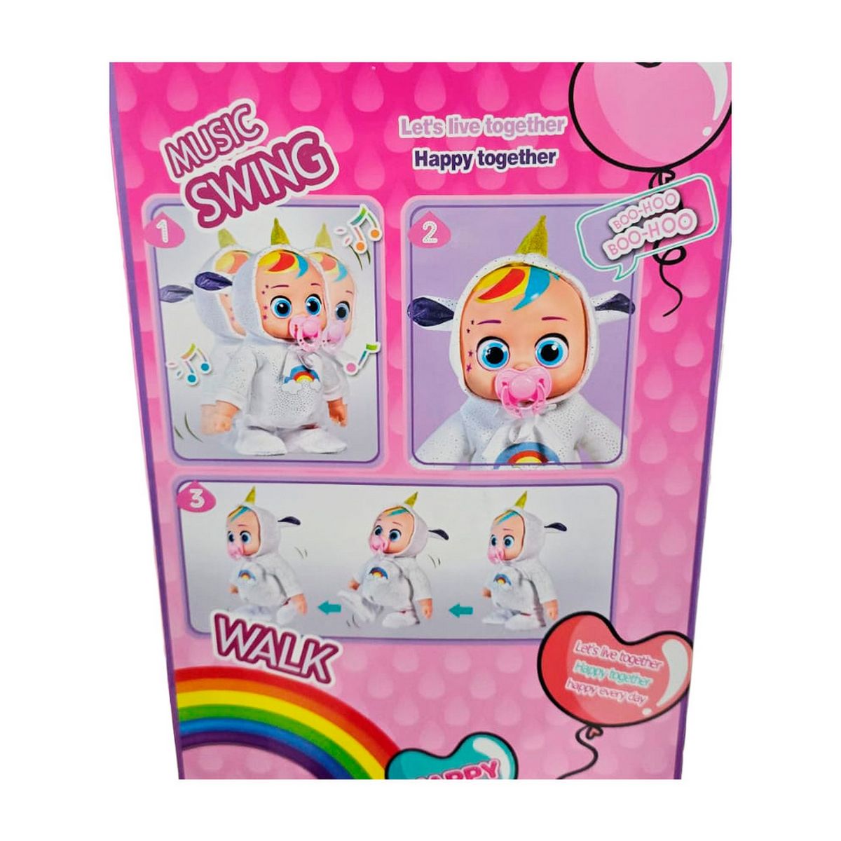 GENERICO - Muñeca o Pijama Multicolor Sonido Camina Niñas + Baterias