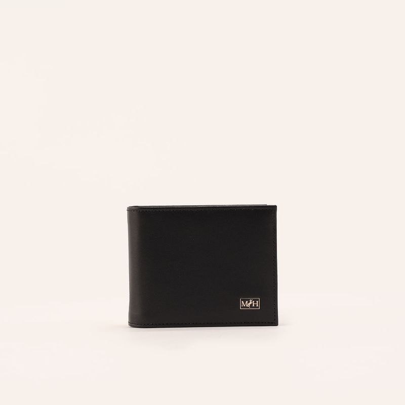 MARIO HERNANDEZ - Billetera Extraplana Con Inserto Negro Etna Esencial