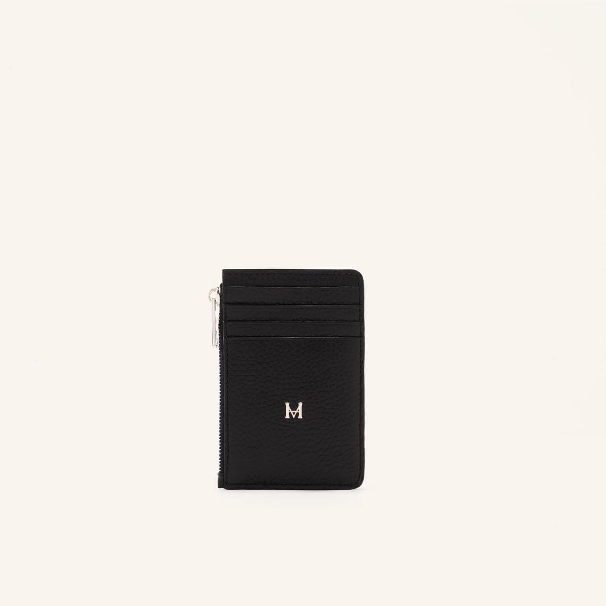 MARIO HERNANDEZ - Tarjetero 8 Tarjetas Con Zip Negro Sombra