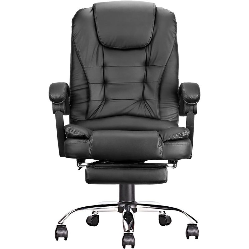 HOMESALE - Silla De Oficina Gerencial Ecocuero Ergonomica Ajuste de Altura Con Posapie