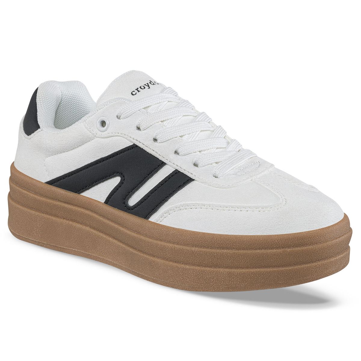 CROYDON - Tenis Urbanos Vintar Beige Croydon para Mujer