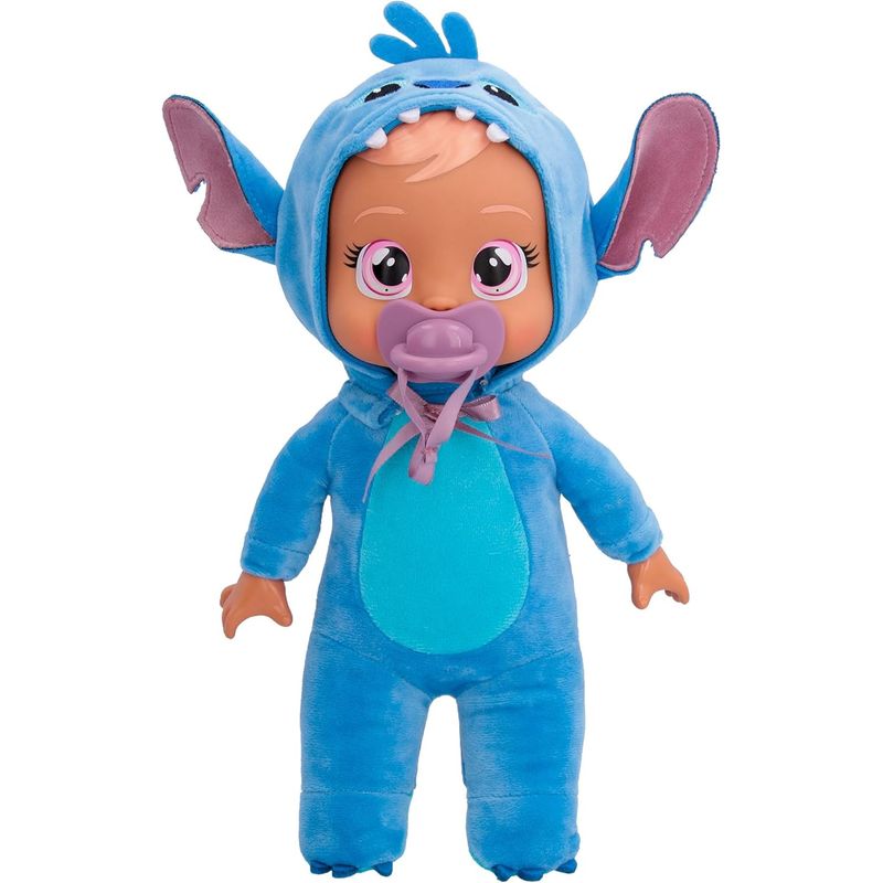 CRY BABIES - Muñeca Bebé Cry Babies Tiny Cuddles Disney Stitch 27 Cm