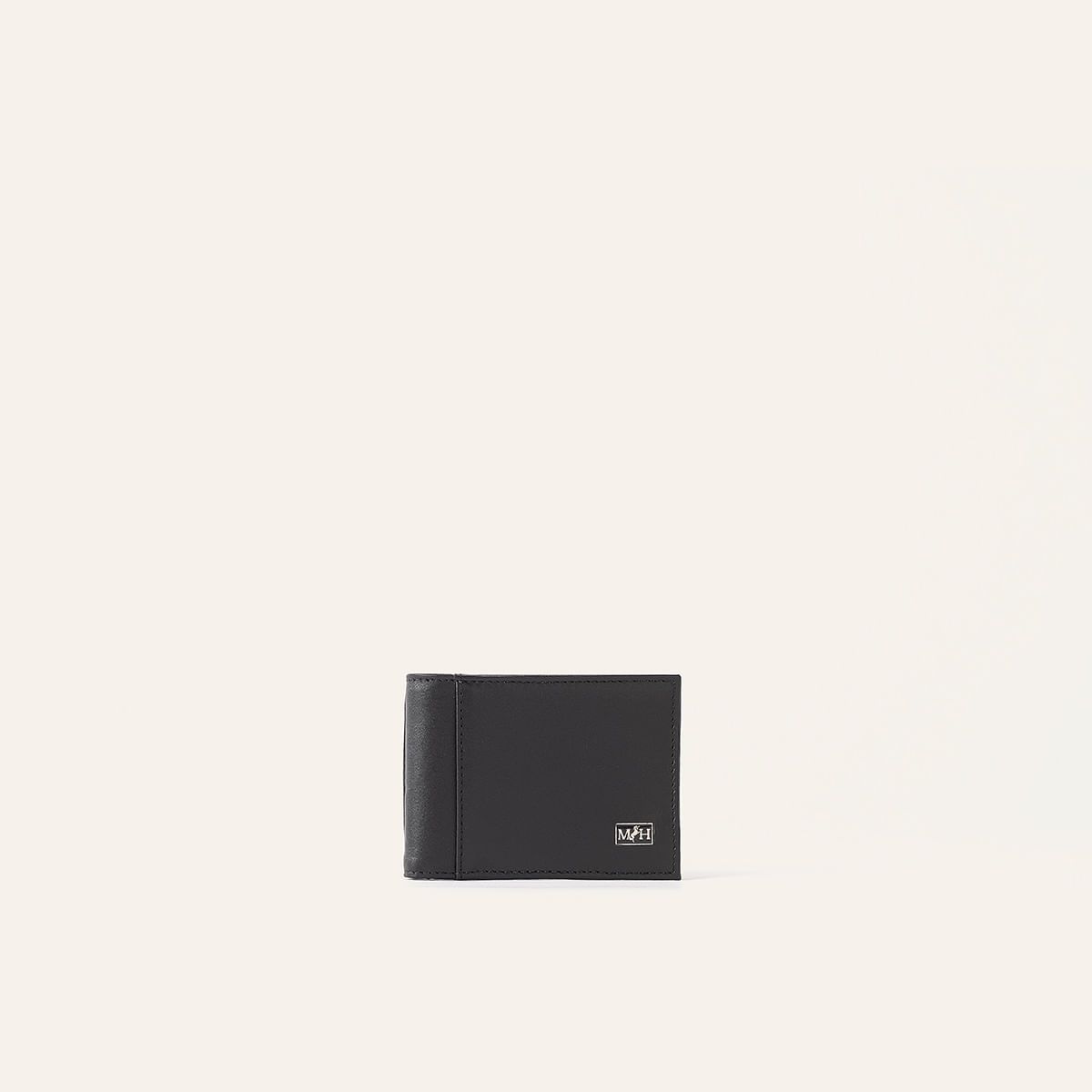 MARIO HERNANDEZ - Billetera Slim Horizontal Negro Etna Esencial