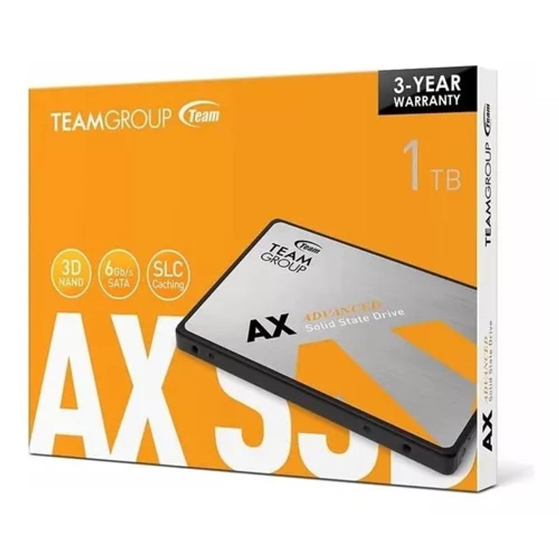 TEAM GROUP - Unidad de Estado Solido SSD 1TB Teamgroup AX2 3D Nand SLC