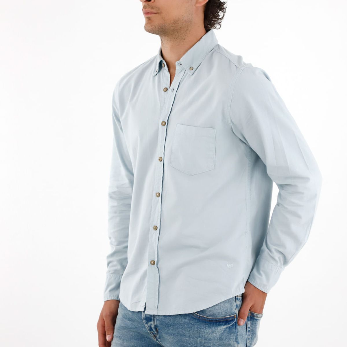 TENNIS - Camisa Oxford manga larga para hombre