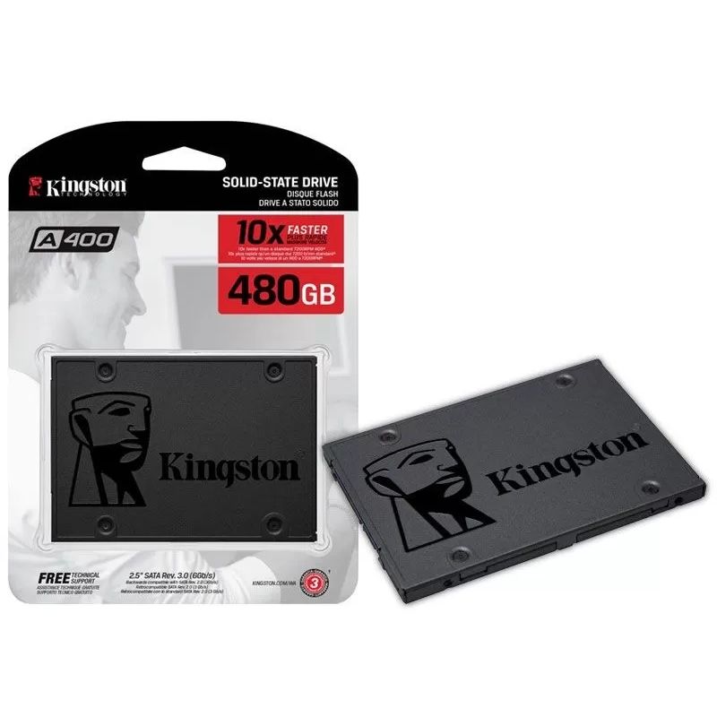 KINGSTON - Unidad de Estado Solido SSD 480GB KINGSTON MODELO SA400S37480G 10x