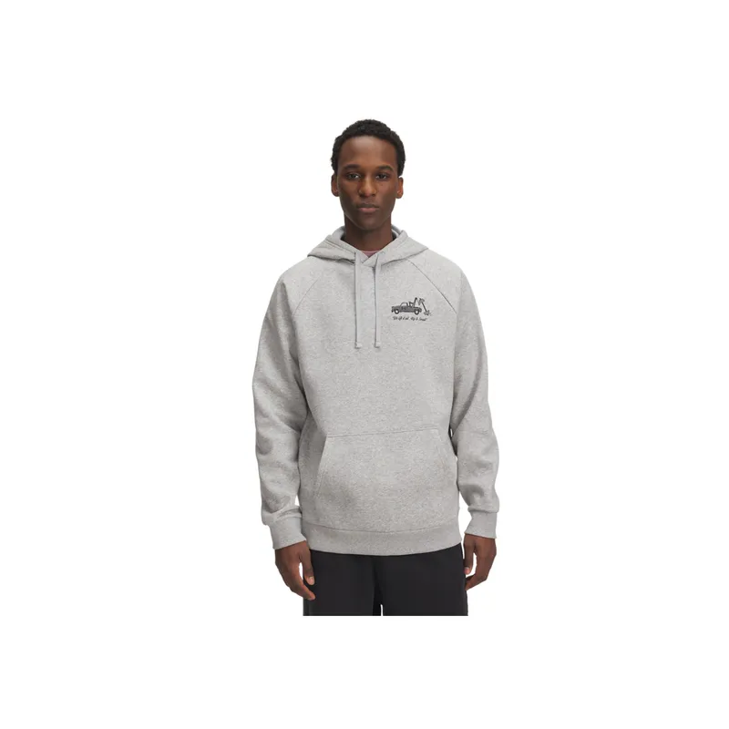 UNDER ARMOUR - Buzo Hombre Under Armour RIVL FLC HBR LOGO HD Gris UNDER ARMOUR