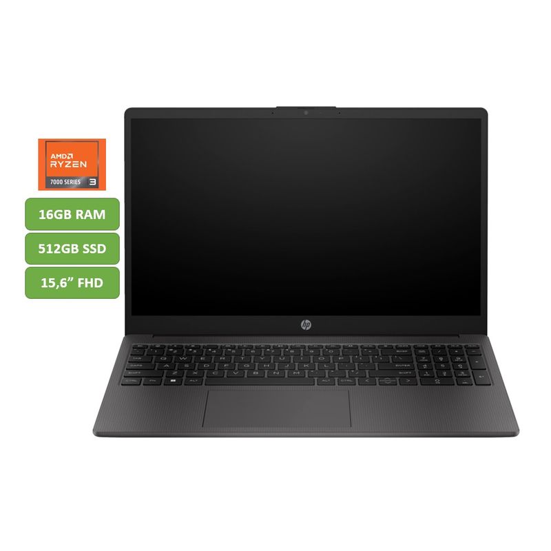 HP - Hp 255 G10 15,6' Hd Amd R3 7330U Ram 16Gb 512Gb Ssd Silver