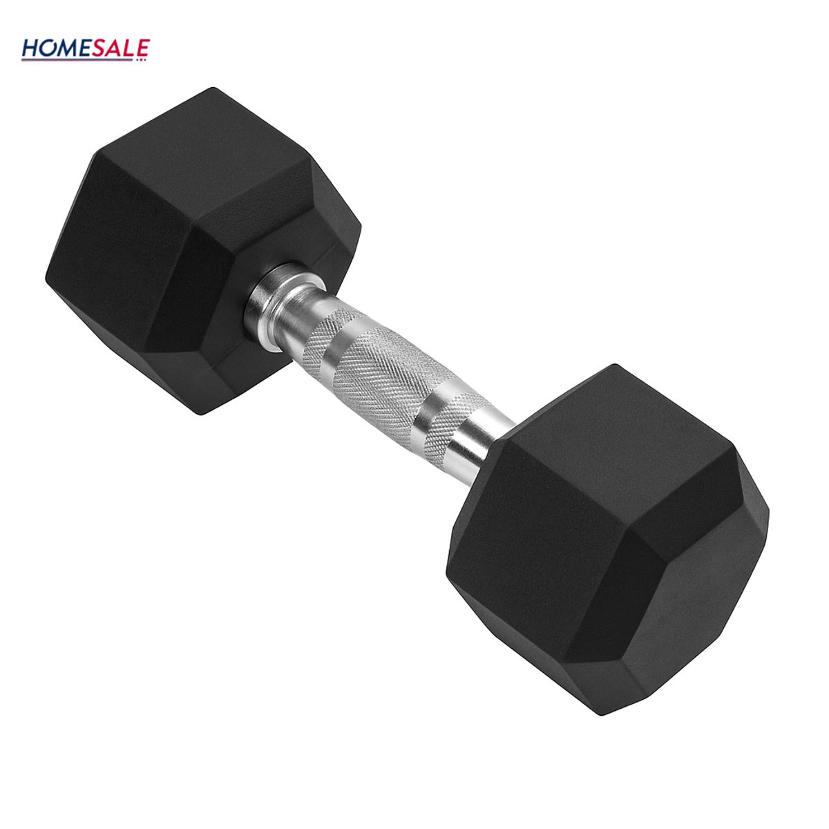 HOMESALE - Par de Pesas Hexagonales 25 lbs Encauchetadas 50 Lbs en Total