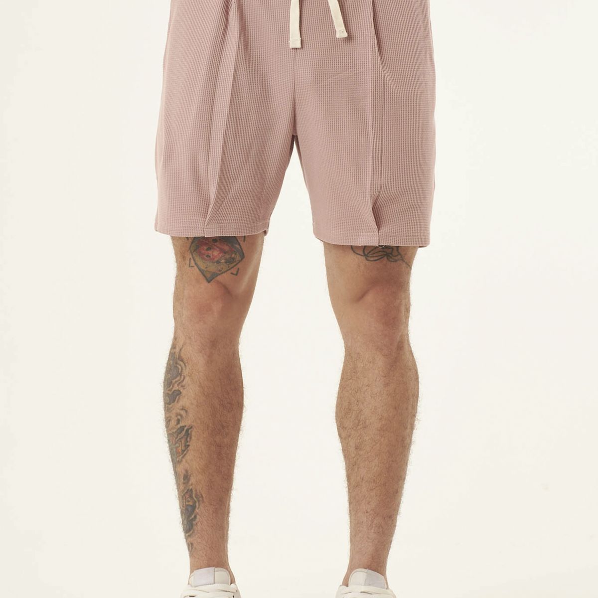 BELIFE - Bermuda magenta para hombre en textura galleta