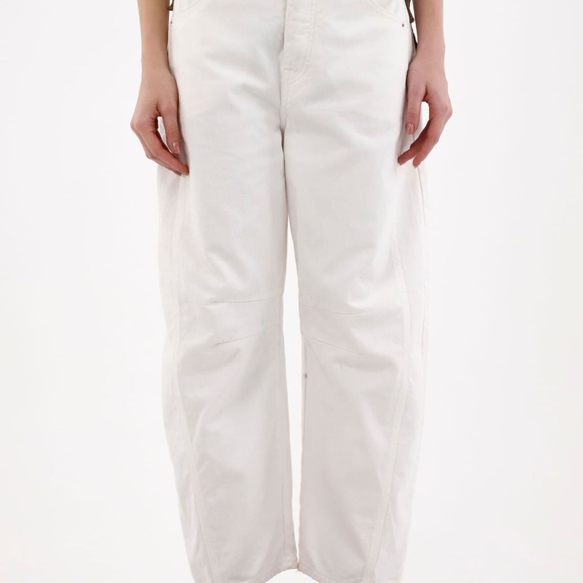 TENNIS - Jean Horseshoe con desflecado crudo para mujer