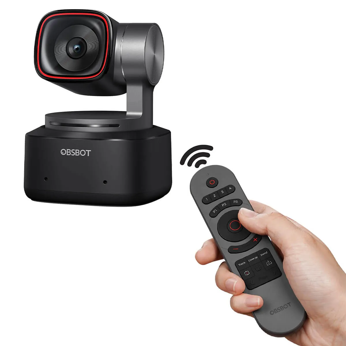 OBSBOT - Kit Webcam Obsbot Tiny 2 Con Control Remoto Ptz Ai Camara