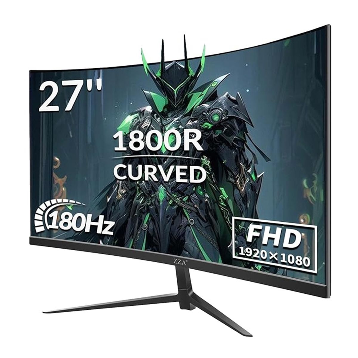 GENERICO - Monitor Curvo Zza 27pulgadas 180hz 1ms Freesync Colores Vivos