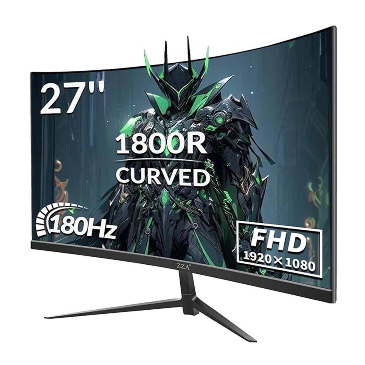 GENERICO - Monitor Curvo Zza 27pulgadas 180hz 1ms Freesync Colores Vivos
