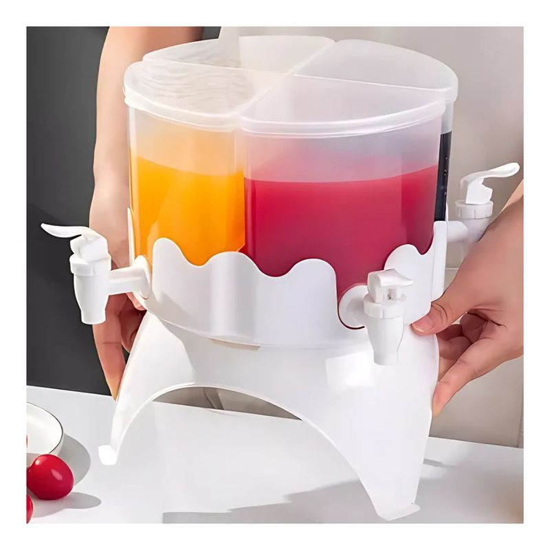 CLEAR - Dispensador Giratorio Bebidas Jugos Agua